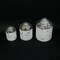Vintage Farmhouse Style Galvanized Decorative Tin Silo Canister Set of 3